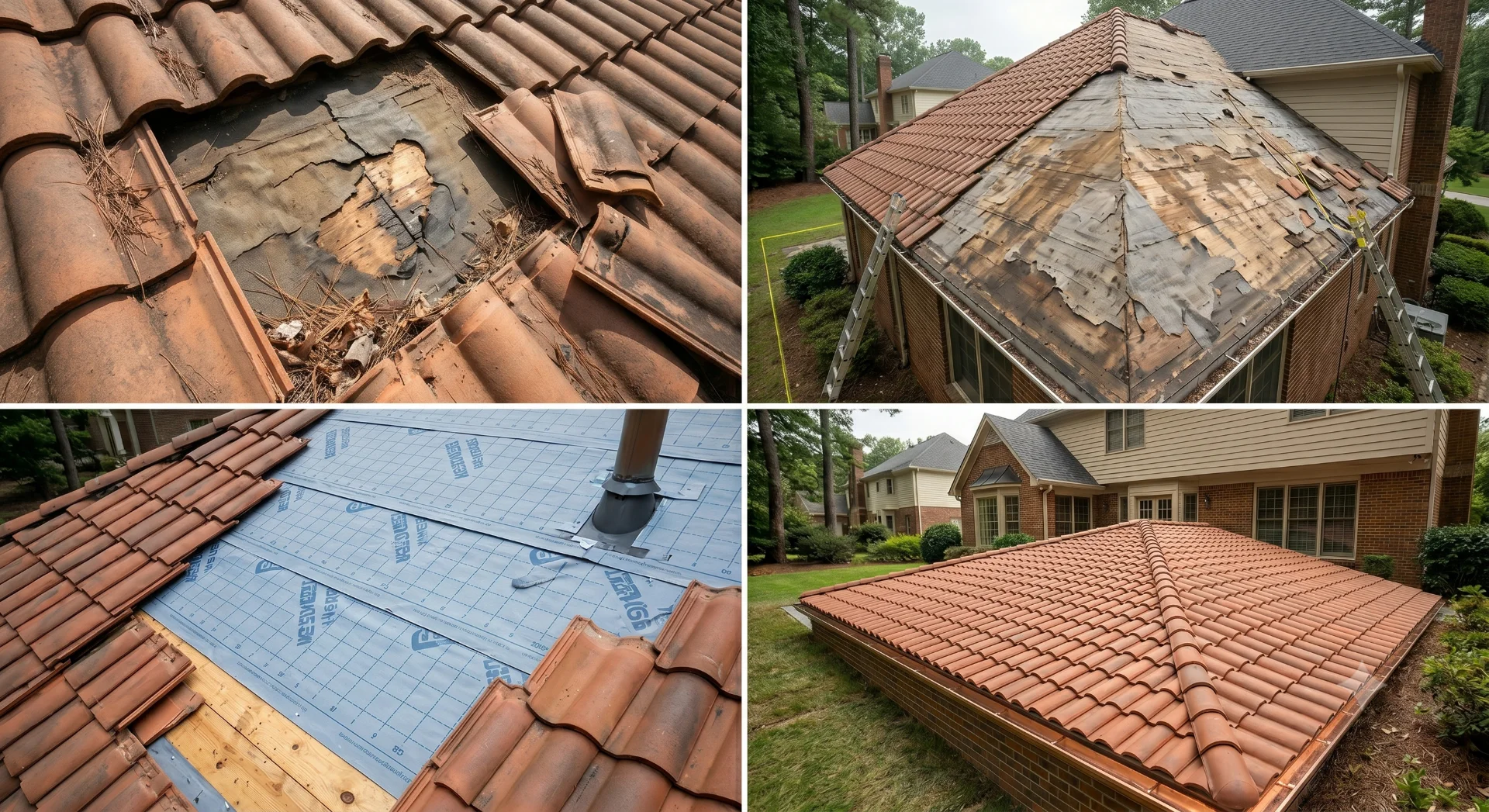 Tile roof repair & restoration
